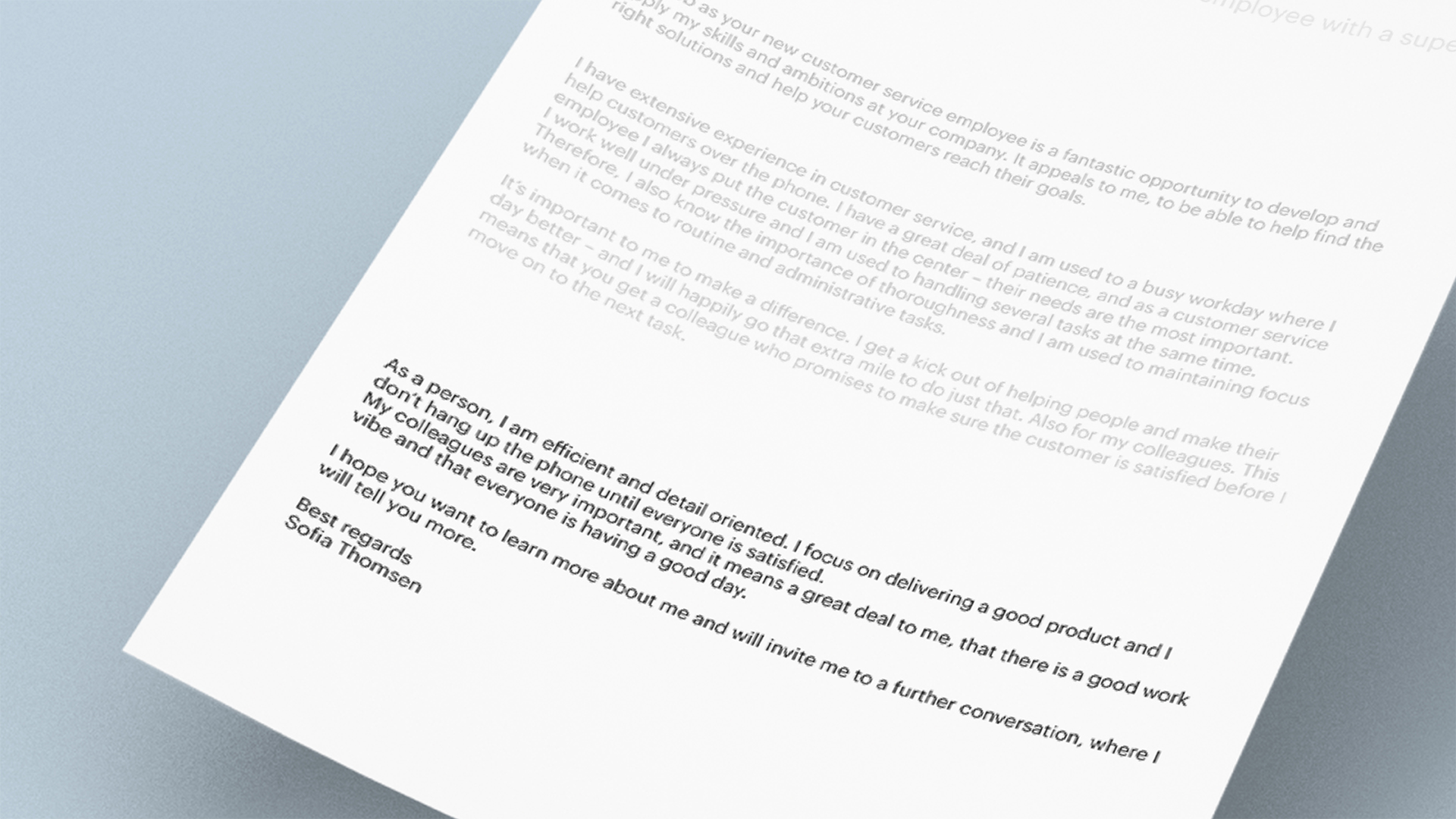 afslutning på engelsk