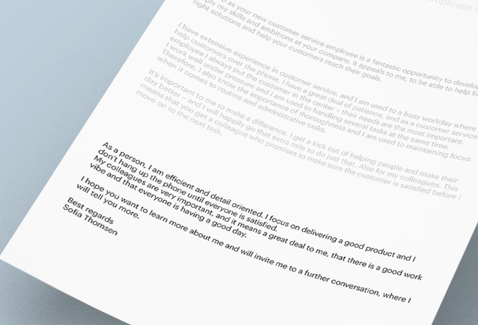 afslutning på engelsk